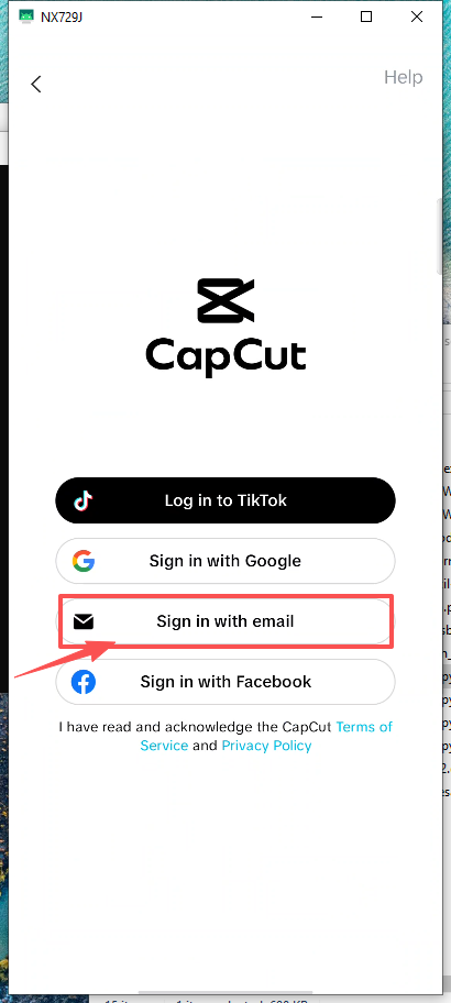 Select Email Login