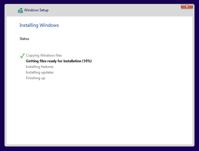 Installing Windows